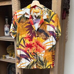 Jams World Amber Oasis Print Button Down Print Shirt